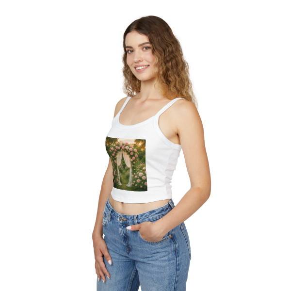 Whimsical Garden Bliss - Women's Spaghetti Strap Tank Top