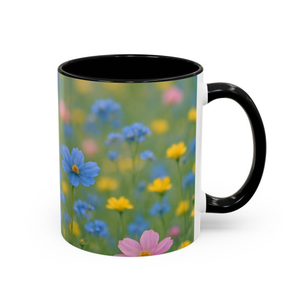 Whimsical Wildflowers - Accent Coffee Mug (11, 15oz)