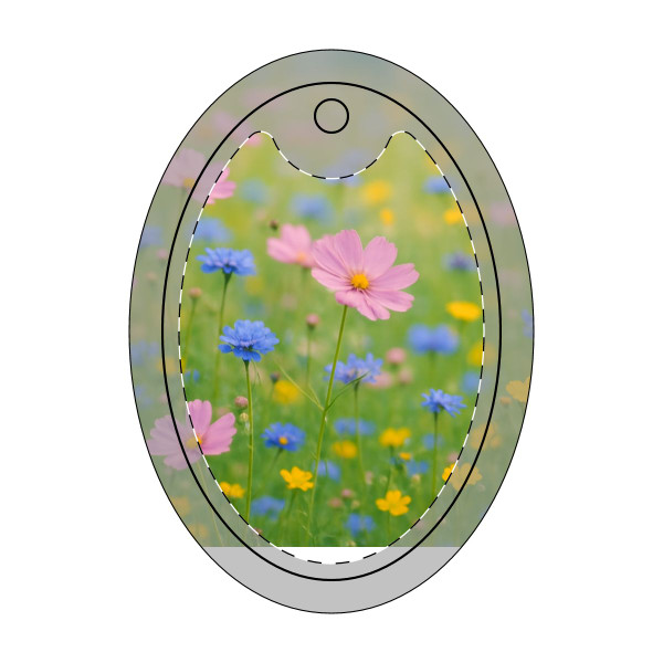 Whimsical Wildflowers - Ceramic Ornaments, 1-Side Print