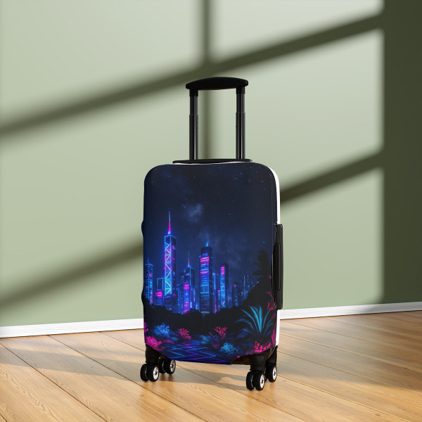 Neon Dreamscape - Luggage Cover