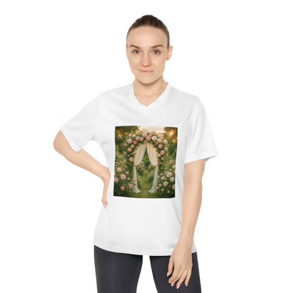 Whimsical Garden Bliss - Women's Performance V-Neck T-Shirt