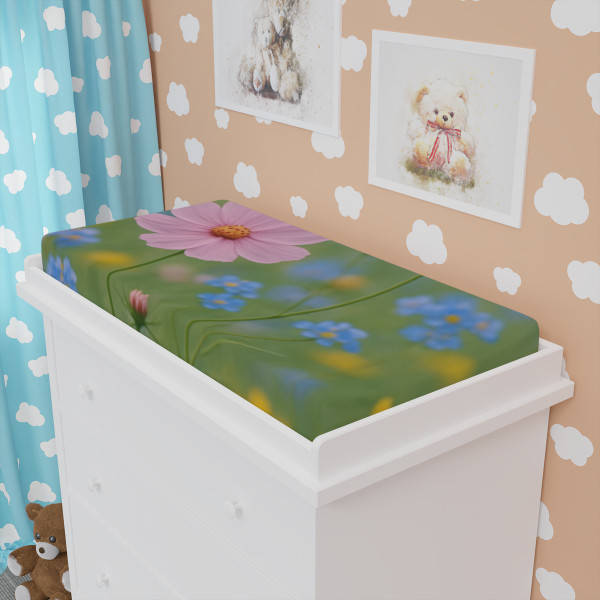 Whimsical Wildflowers - Baby Changing Pad Cover