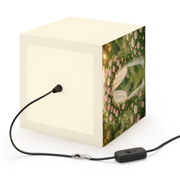 Whimsical Garden Bliss - Light Cube Lamp