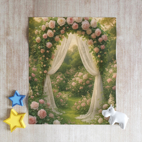 Whimsical Garden Bliss - Throw Blanket