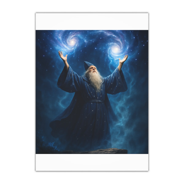 Celestial Spellcaster - Gift Wrapping Paper Sheets, 1pc