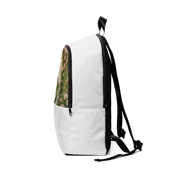 Whimsical Garden Bliss - Unisex Fabric Backpack