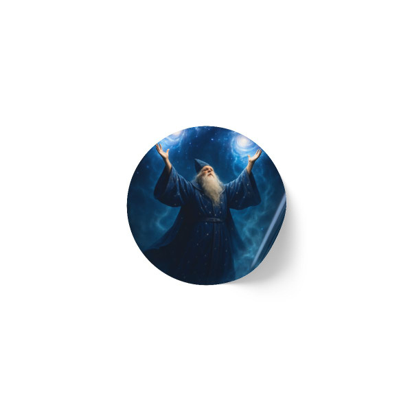 Celestial Spellcaster - Round Sticker Label Rolls
