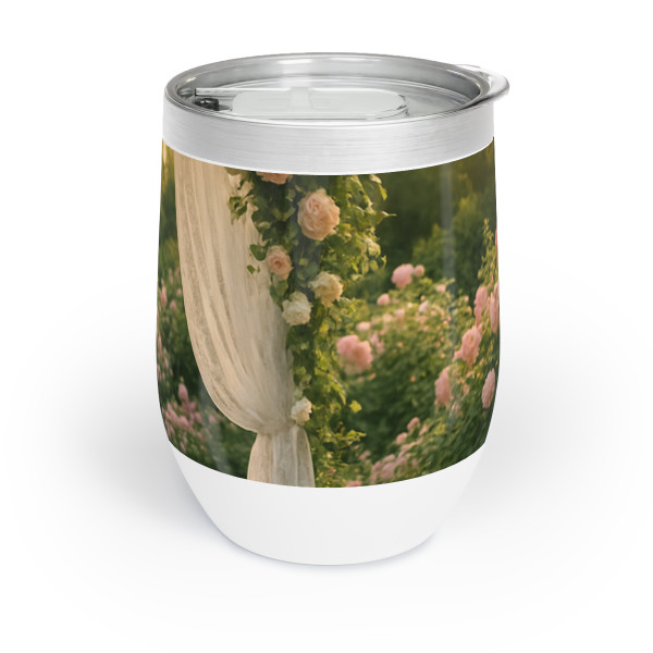 Whimsical Garden Bliss - Chill Wine Tumbler