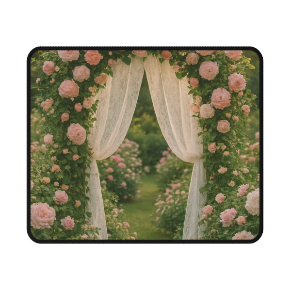 Whimsical Garden Bliss - Non-Slip Gaming Mouse Pad