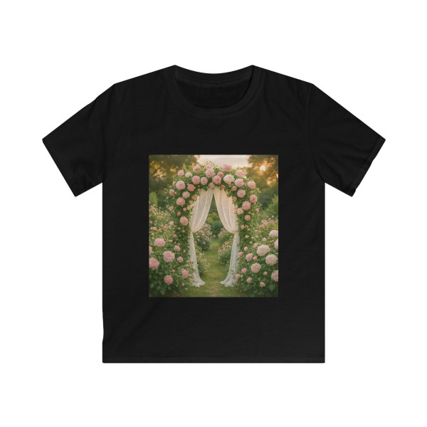 Whimsical Garden Bliss - Kids Softstyle Tee
