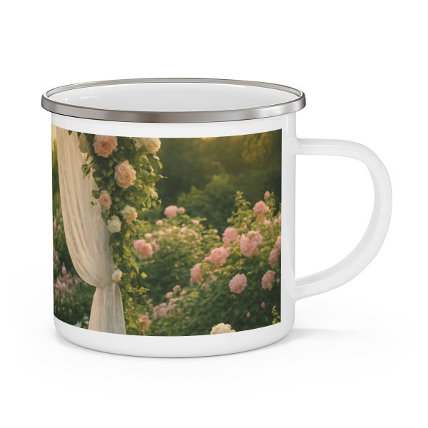 Whimsical Garden Bliss - Enamel Camping Mug