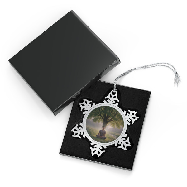 Serenity Flow - Pewter Snowflake Ornament