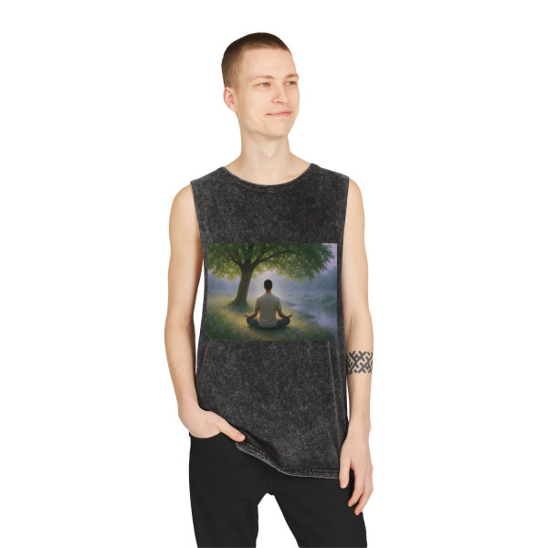 Serenity Flow - Unisex Stonewash Tank Top