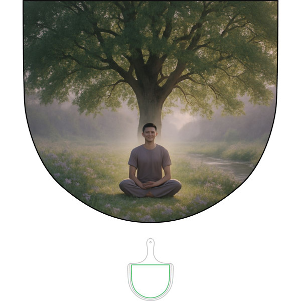 Serenity Flow - Bamboo Pizza Board (Engraving)