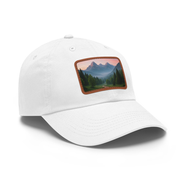 Wisdom in Nature - Dad Hat with Leather Patch (Rectangle)