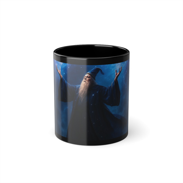 Celestial Spellcaster - Black Coffee Cup, 11oz