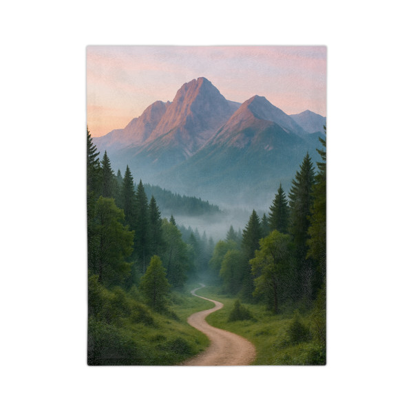 Wisdom in Nature - Velveteen Microfiber Blanket