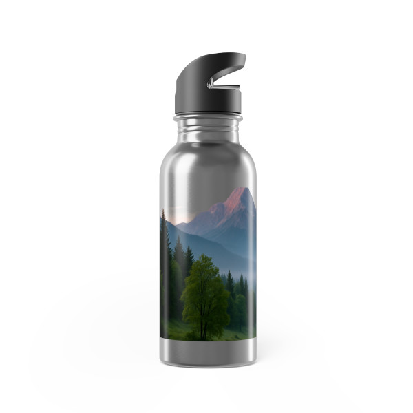 Wisdom in Nature - Stainless Steel Water Bottle With Straw, 20oz
