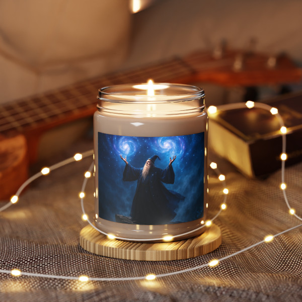 Celestial Spellcaster - Scented Soy Candles with White Lid, 9oz