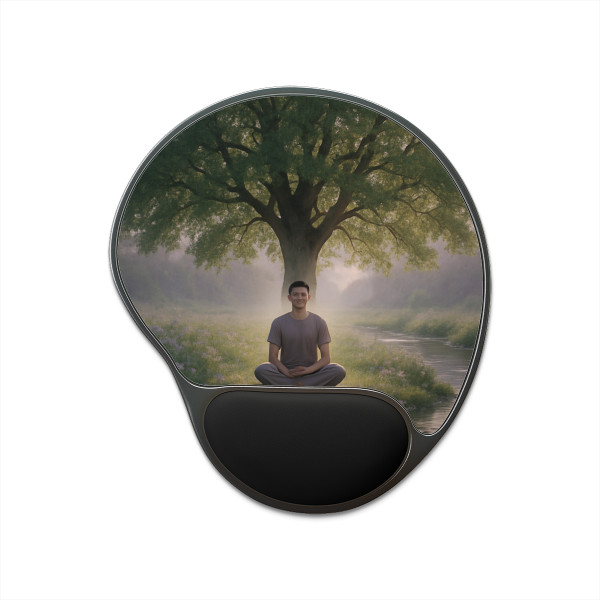 Serenity Flow - Mouse Pad With Wrist Rest