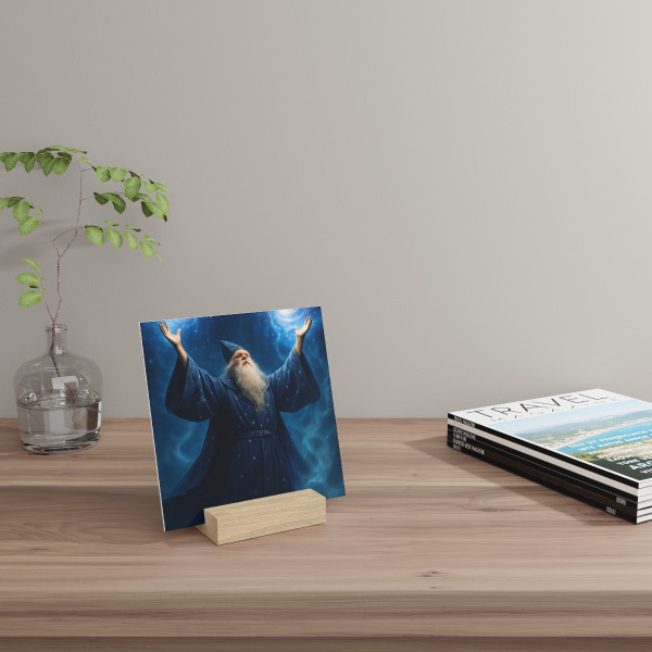 Celestial Spellcaster - Gallery Board with Stand
