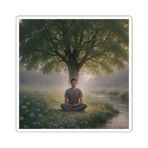 Serenity Flow - Square Stickers