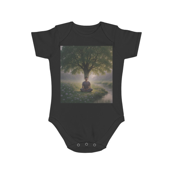 Serenity Flow - Short Sleeve Baby Bodysuit Serenity Flow - Short Sleeve Baby Bodysuit