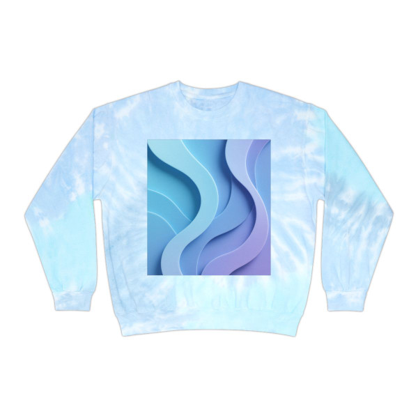 Ethereal Wave Symphony - Unisex Tie-Dye Sweatshirt Ethereal Wave Symphony - Unisex Tie-Dye Sweatshirt