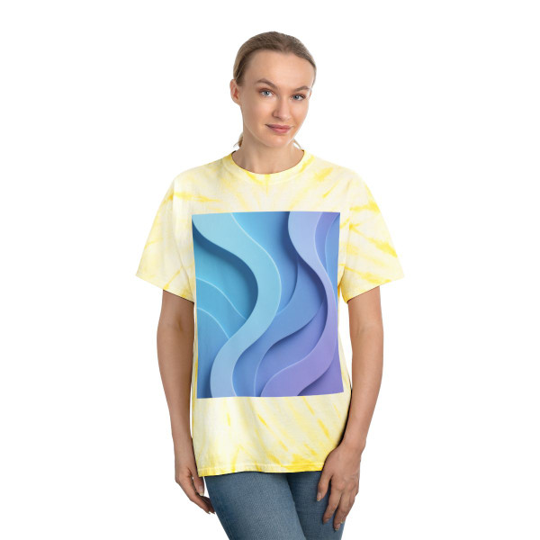 Ethereal Wave Symphony - Tie-Dye Tee, Cyclone