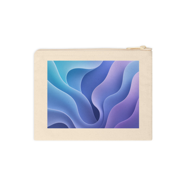 Ethereal Wave Symphony - Accessory Zipper Pouch
