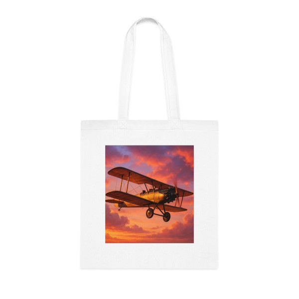 Vintage Flight Elegance - Cotton Tote