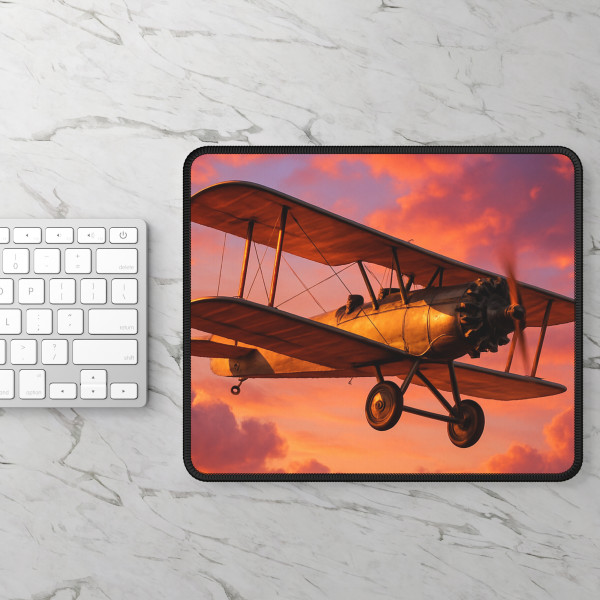Vintage Flight Elegance - Gaming Mouse Pad