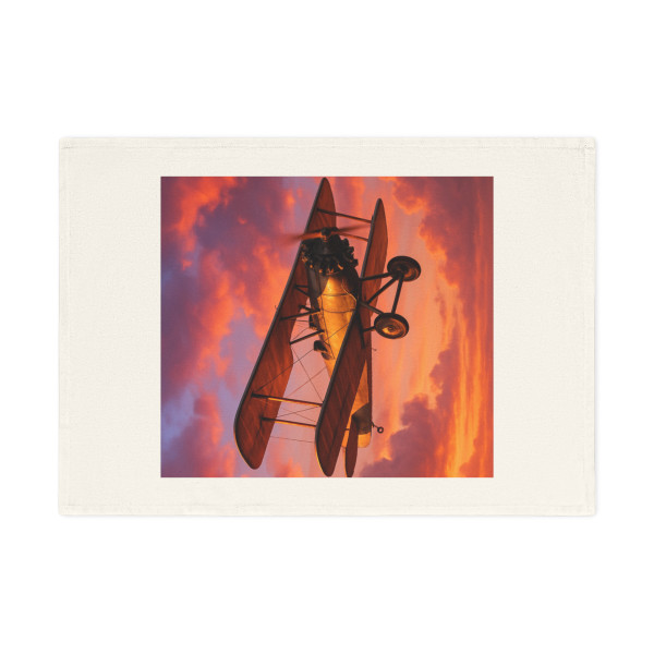Vintage Flight Elegance - Cotton Tea Towel