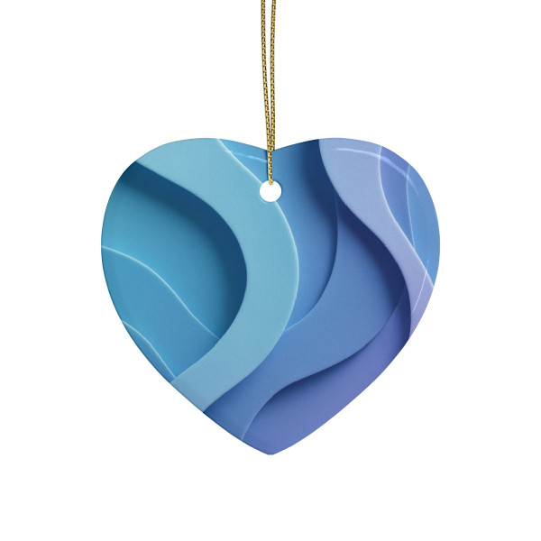 Ethereal Wave Symphony - Ceramic Ornaments (1pcs, 5pcs, 10pcs, 20pcs)