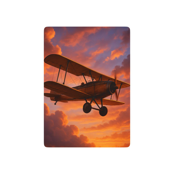 Vintage Flight Elegance - Poker Playing Cards