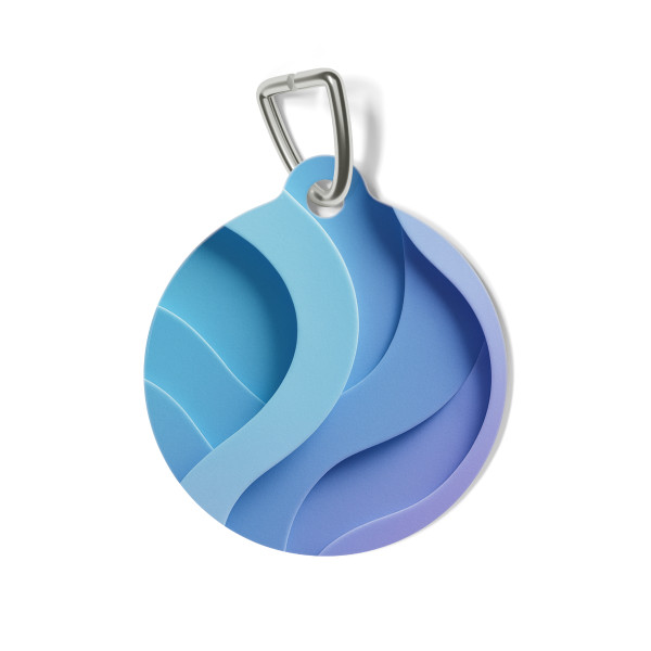 Ethereal Wave Symphony - Pet Tag