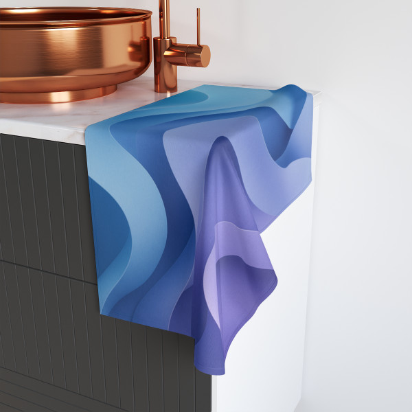 Ethereal Wave Symphony - Hand Towel