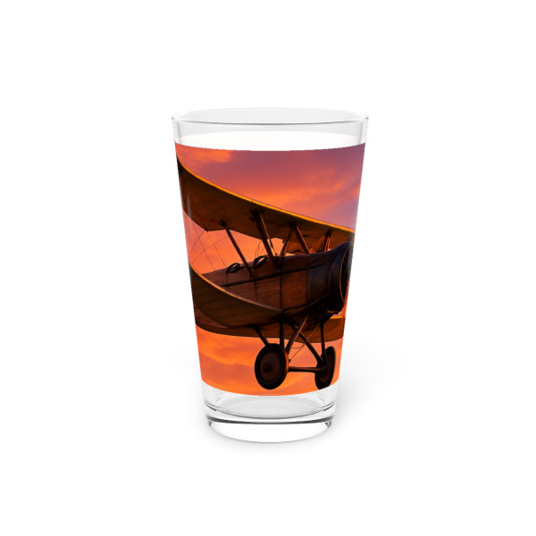 Vintage Flight Elegance - Pint Glass, 16oz