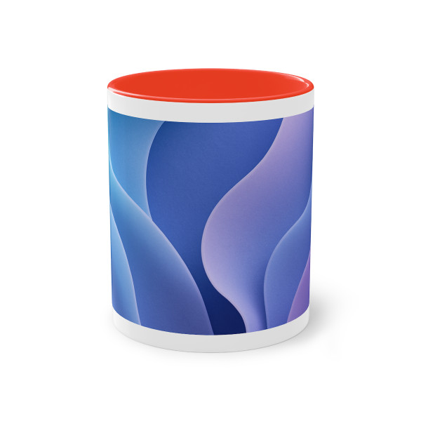 Ethereal Wave Symphony - Two-Tone Coffee Mug, 11oz