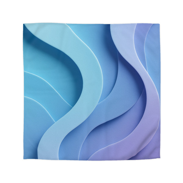 Ethereal Wave Symphony - Microfiber Duvet Cover