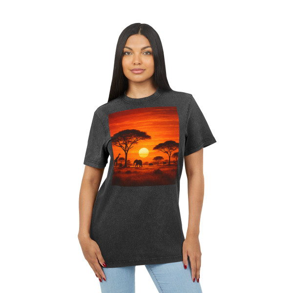 Savanna Dreamscape - Acid Washed Round Neck Tee