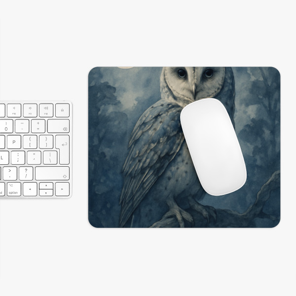 Ethereal Owl Watch - Mouse Pad 