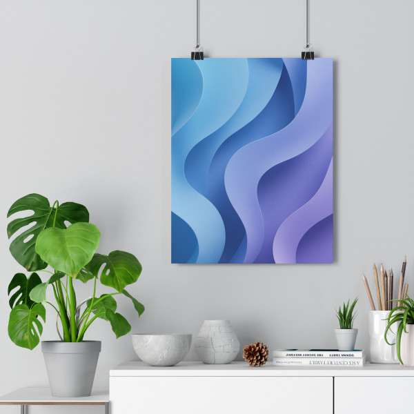 Ethereal Wave Symphony - Paper Poster