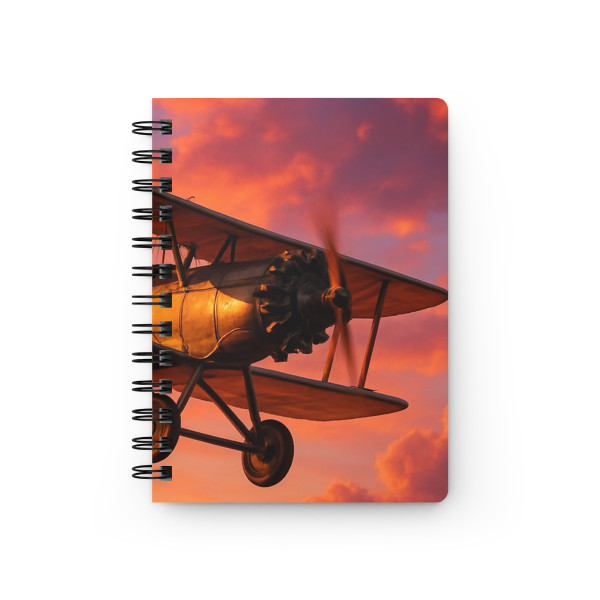 Vintage Flight Elegance - Spiral Bound Journal