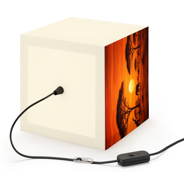 Savanna Dreamscape - Light Cube Lamp