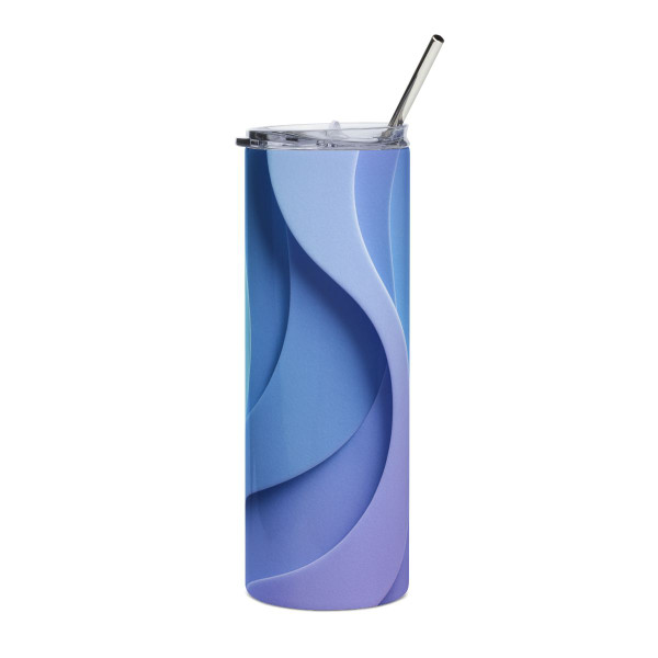 Ethereal Wave Symphony - Stainless Steel Tumbler, 20oz