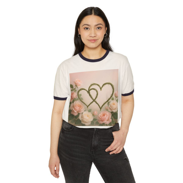 Eternal Love Blooms - Unisex Cotton Ringer T-Shirt