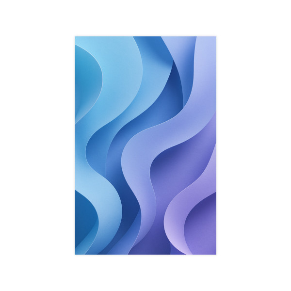 Ethereal Wave Symphony - Vertical and Horizontal Matte Posters