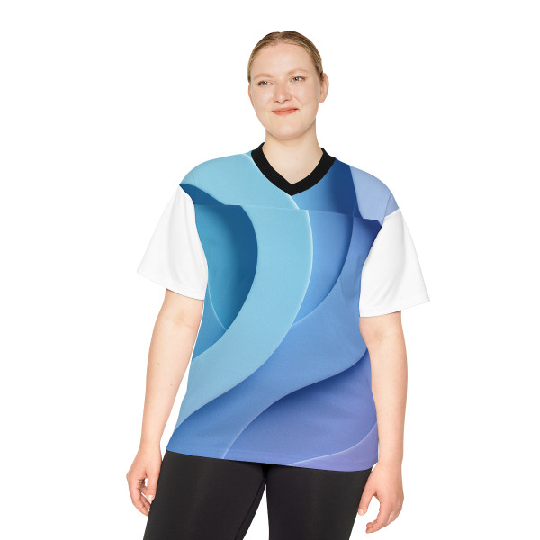 Ethereal Wave Symphony - Unisex Football Jersey (AOP)