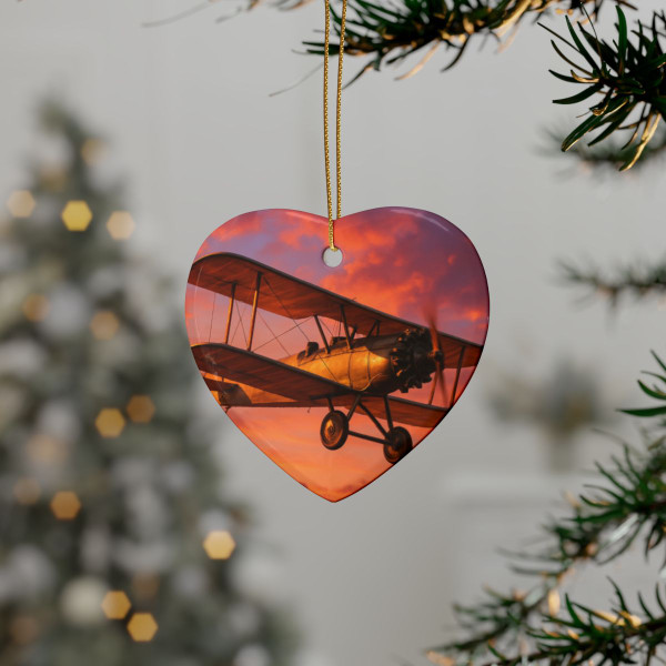 Vintage Flight Elegance - Ceramic Ornaments (1pcs, 5pcs, 10pcs, 20pcs)